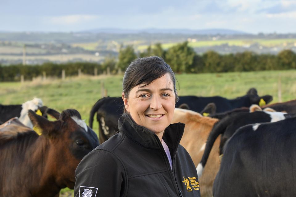Aileen Sheehan, a dairy farmer and teacher from Cork, has been named the 2025 FBD Young Farmer of the Year. Photo: Daragh McSweeney/Provision